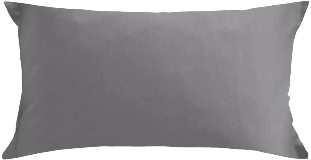 Curt Bauer Uni Mako-Satin Kissenbezug Kissenbezug einzeln 40x80 cm | mattsilber - grau