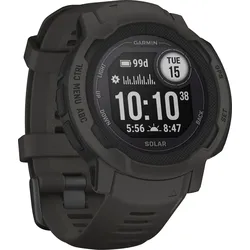 Smartwatch GARMIN "INSTINCT 2 SOLAR", grau (schiefergrau), Smartwatches