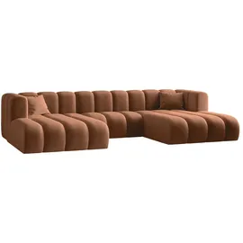 kaiser möbel Ecksofa, U-from, Sofa Grand modular stoff Salvador Braun - Braun