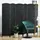 Homcom Paravent Schwarz Kunststoff, 1.6x170x240 cm Raumteiler & Paravents, Paravents