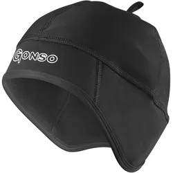 Ohrenmütze GONSO "Thermo-Helmmütze", Herren, Gr. XL, schwarz, Kunstfaser, Mützen, Atmungsaktiv, hohes Wärmeisolationsvermögen