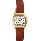 Fossil "HARLOW", braun, Armbanduhren, Damen, Quarzuhr, Armbanduhr, Damenuhr, Lederarmband, analog