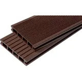 Terrassendiele Aus Doppelzelligem Verbundholz – Farbe – Schokolade, Dicke – 25 Mm, Breite – 14 Cm, Länge – 360 Cm, Überdachte Fläche In M2 – 0,5