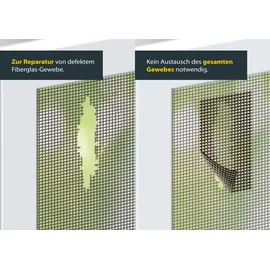 Schellenberg Fliegengitter Reparatur-Pflaster 5 x 100 cm Grau