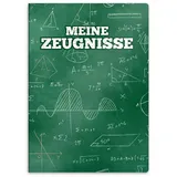 itenga Zeugnismappe mit Motiv A4 Sichtbuch Motiv Formeln mit 20 Hüllen