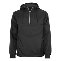 URBAN CLASSICS Windproof Pullover Basic Jacke | Black -