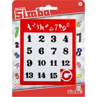 Simba 108614687 Schiebepuzzle Zahlen
