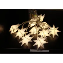 FHS International FHS, LED-Lichterkette 10 Sterne warmweiß 6/18h Timer