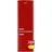 R Retro-Kühl-Gefrierkombination (244 l, 1810 mm hoch, Rot)