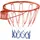 Costway Basketballring Blau/Orange/Rot 45 cm