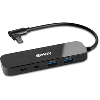 Lindy 4 Port USB 3.2 Gen 2 Hub Schwarz