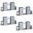 Trutzholm 4er Set Holzstapelhilfe feuerverzinkter Stahl 34 x 10 x 15 cm Silber