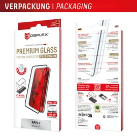 Displex Premium Panzerglas (Full Cover, 10H) für Apple iPhone 17