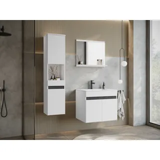 WELLTIME Badmöbel-Set »COIN« Set, 3 Stk. tlg., weiß