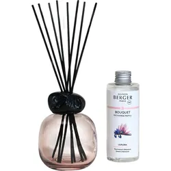 Mineral Aromadiffusor rosa-schwarz mit Duft Liliflora