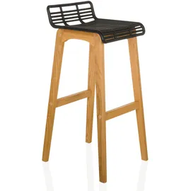 HJH Office Barhocker Eiche 1 St Schwarz