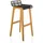 HJH Office Barhocker Eiche 1 St Schwarz