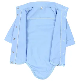 TupTam Body Jungen Baby Hemd-Body Langarm mit Kragen Jungen, Gr. 68 - 68