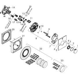 Hansgrohe ShowerSelect Comfort E Duschthermostat Unterputz für 1 Verbraucher Chrom 15571000