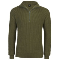 Brandit Textil Brandit Marine Pullover Troyer grün, Größe XL