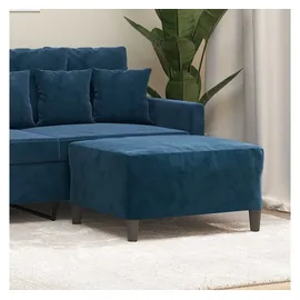vidaXL Fußhocker Samt 70 x 55 x 41 cm Blau