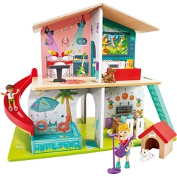 Hape Puppenhaus Interaktives Puppenhaus, FSC®- schützt Wald - weltweit bunt