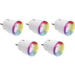 SHELLY WLAN-Steckdose Plus Plug S, 12 A, Messfunktion, weiß, 5 Stück