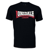 Lonsdale London Two Tone T-Shirt schwarz