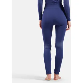 Odlo Performance Warm Eco Big Logo Bottom Long Tight Damen-blau, Größe L
