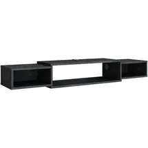 Vicco Nordic TV-Schrank Lowboard 139,7 x 20,3 cm Schwarz Beton Spanplatte