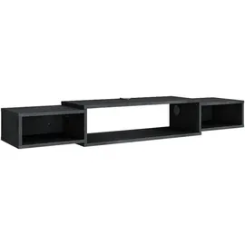 Vicco Nordic TV-Schrank Lowboard 139,7 x 20,3 cm Schwarz Beton Spanplatte