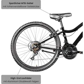 Galano GA20 24" RH 30 cm schwarz/grau 21-Gang V-Brakes