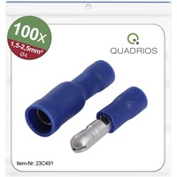 Quadrios 23C491 Rundstecker 1.5mm2 2.5mm2 Blau 100St.