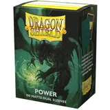 Arcane Tinmen ApS ART15063 Sleeves (100) Dragon Shield: Matte – Dual Power (Metallic Green)