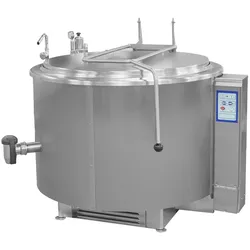 EURAST - Zylindrischer kesssel elektrisch 300 liter indirekte wärme - 1320x1330x1070 mm - 36000 W 400/3V - 18E13400