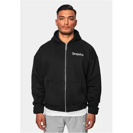 dropsize Sweatjacke DROPSIZE "Dropsize Herren Super Heavy Oversize Blank Zip Hoodie", Herren, Gr. L, schwarz, 70% Baumwolle, 30% Polyester, Sweatjacken Sweatjacke