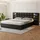 lanki international gmbh Polsterbett 180 x 200 cm Schwarz