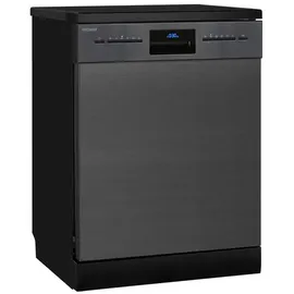 Exquisit GSP9614-030B Geschirrspüler (freistehend, 598 mm breit, Inox-az)