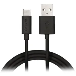Veho VCL-003-C-1M, 1 m, USB A, USB C, Schwarz