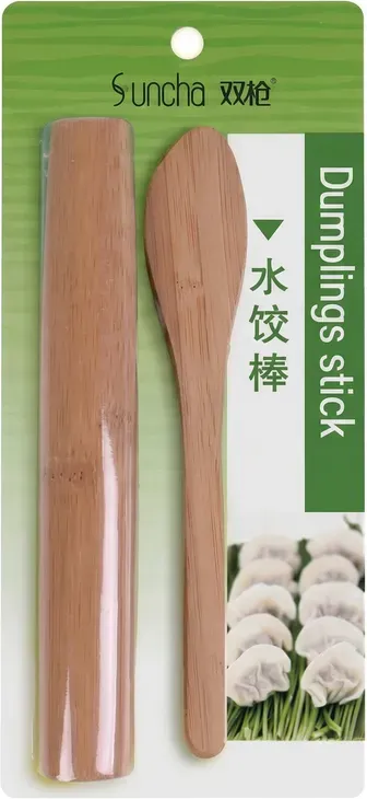 Suncha Traditionelles chinesisches Dumpling- und Wonton-Bastelset für Dim Sum wie vom Profi, Set enthält Fülllöffel, Schaufel und Teigroller