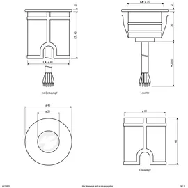 EVN LED-Bodeneinbauleuchte (44159902) Metall