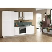Marinelli Cucine Vormontierte Küchenzeile Idra  (Breite: 285 cm, Weiß, Mit Elektrogeräten)