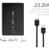 Hurricane 300GB 2.5 USB 3.0 MD25U3 Mobile Speicherplatte für Fotos TV Laptop PS4 PS5 Xbox kompatibel mit Windows Mac Linux schwarz