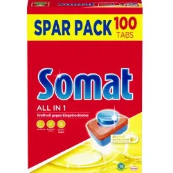 Somat Spülmaschinentabs All in 1 SSP7 , 1 Spar Pack = 100 Tabs