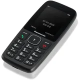 Panasonic KX-TF400EXB 4G Benutzerfreundliches Tastenhandy, Volte, verlässliche 200 Std. im Standby-Modus, USB-C-Ladefunktion, 2,4-Zoll-Display, Bluetooth, LED Taschenlampe, IP44 wasserfest, Schwarz Funktionstelefon - Schwarz