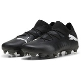 Puma Future 7 Match FG/AG Soccer Shoe, Black White, 42.5