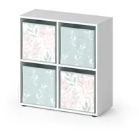 Vicco Raumteiler Tetra 72,6 x 72 x 72 cm Weiß