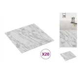 vidaXL Pvc-fliesen Selbstklebend 20 Stk. 1,86 M2 Weißer Marmor Vidaxl