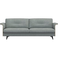 FLEXLUX 3-Sitzer Glow Designsofa, bequem und komfortabel durch hochwertigen Sitzaufbau, Skandinavisches Design, In hochwertiger Verarbeitung blau