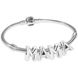 Pandora 68623 Damen-Armband Silber Geschenkset MAMA, 21 cm